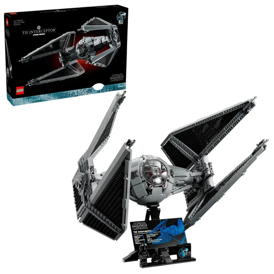 LEGO Star Wars 75382 TIE Interceptor Building Set  Collectible Starfighter Model (957 Pieces)
