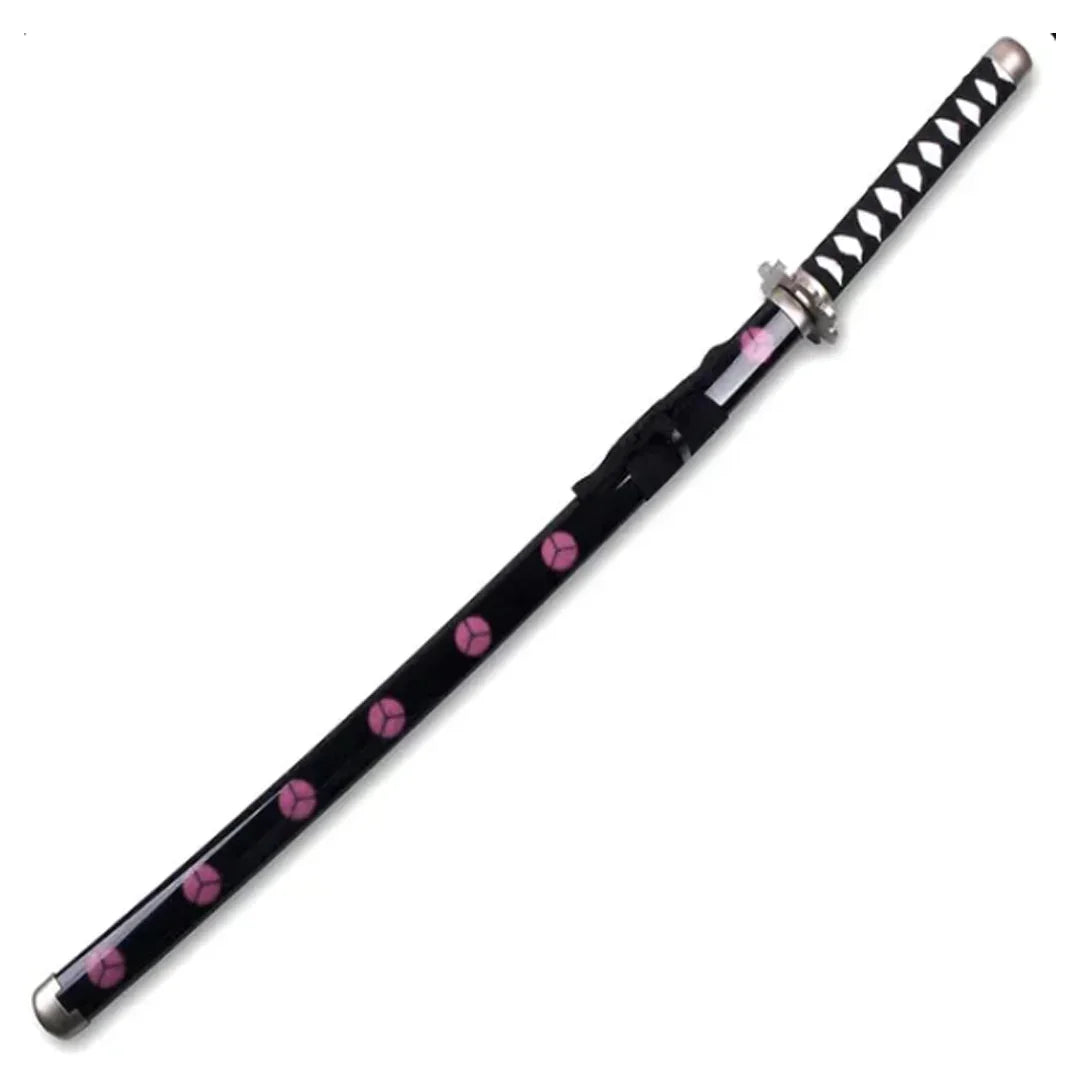 One Piece Roronoa Zoro Shusui Sword – Wooden Katana with Plastic Scabbard & Light Effect | Anime Cosplay Samurai Sword 104cm