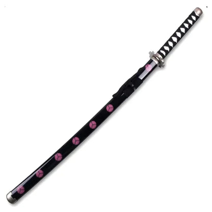 One Piece Roronoa Zoro Shusui Sword – Wooden Katana with Plastic Scabbard & Light Effect | Anime Cosplay Samurai Sword 104cm
