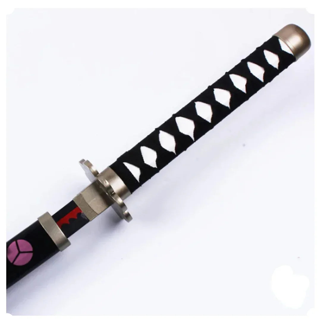 One Piece Roronoa Zoro Shusui Sword – Wooden Katana with Plastic Scabbard & Light Effect | Anime Cosplay Samurai Sword 104cm