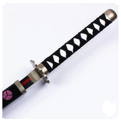 One Piece Roronoa Zoro Shusui Sword – Wooden Katana with Plastic Scabbard & Light Effect | Anime Cosplay Samurai Sword 104cm