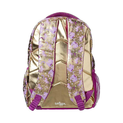 Smiggle School Bags Gold Unicorn School Backpack – Magical & Stylish for Girls - Jaiman Toys