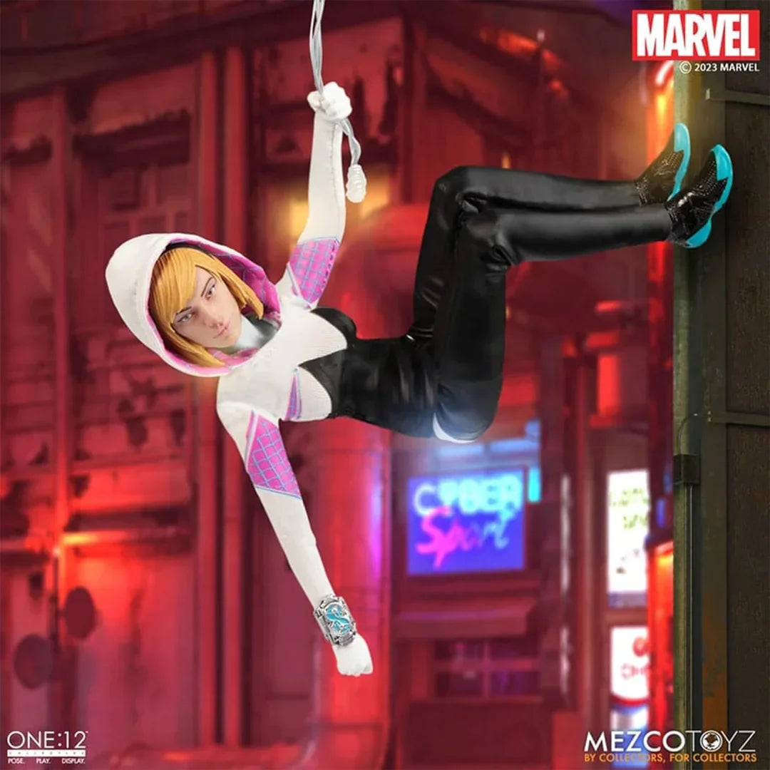 Marvel Legends Ghost-Spider Action Figure – 1/12 Scale (16 cm) Earth-65 Collectible - Jaiman Toys