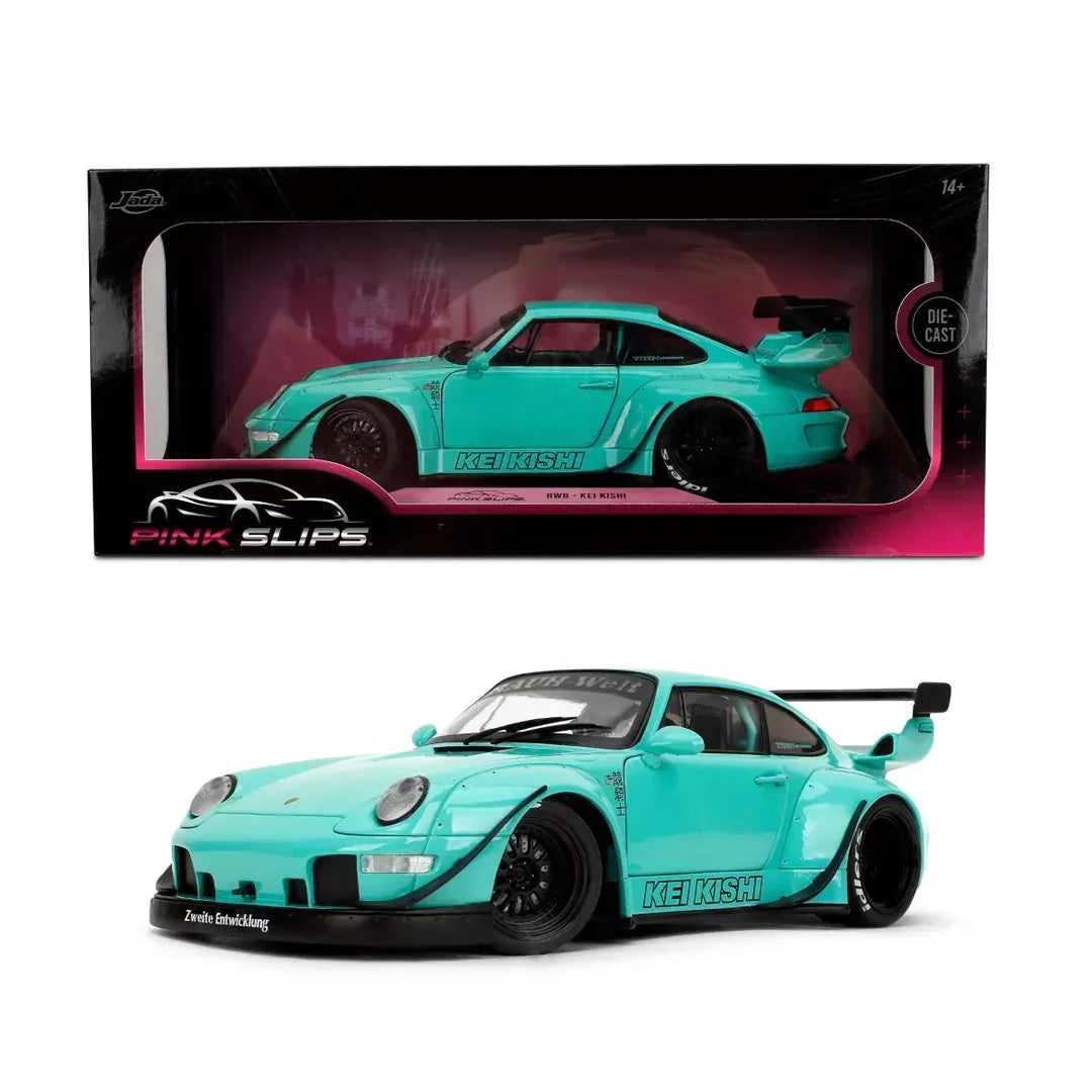 Jada Toys Pink Slips RWD Kei Kishi 1:18 Diecast Toy Vehicle – Collector Model Car - Jaiman Toys