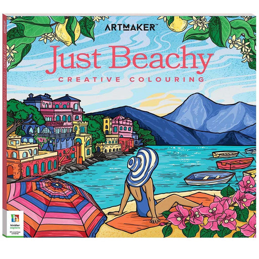 Art Maker Just Beachy Colouring Book - Jaiman Toys