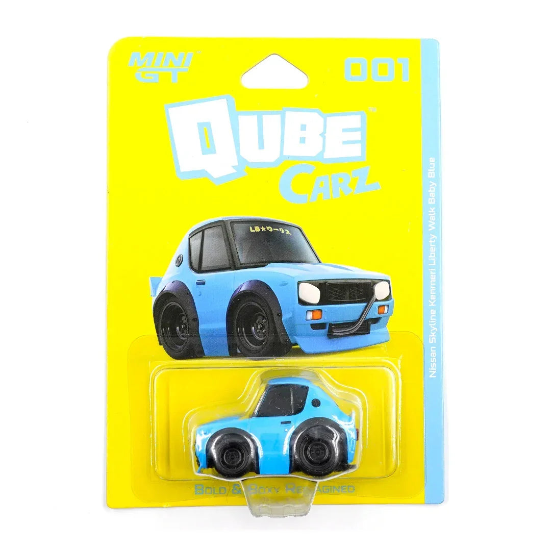 Mini GT Qube Carz Nissan Skyline Kenmeri Liberty Walk Baby Blue – Blister Pack