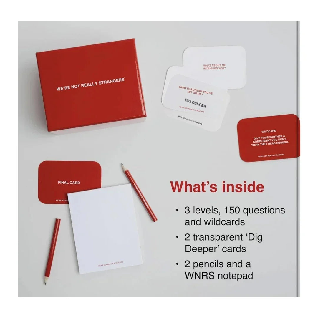 We’re Not Really Strangers – Card Game of Connection & Meaningful Conversations - Jaiman Toys