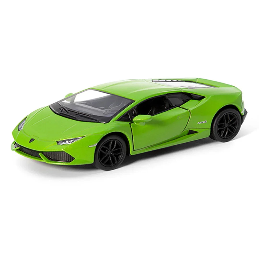 KiNSMART Lamborghini Huracán LP 610-4 – 1:36 Scale Die-Cast Model Car – 5-Inch Pullback Toy Car - Green - Jaiman Toys