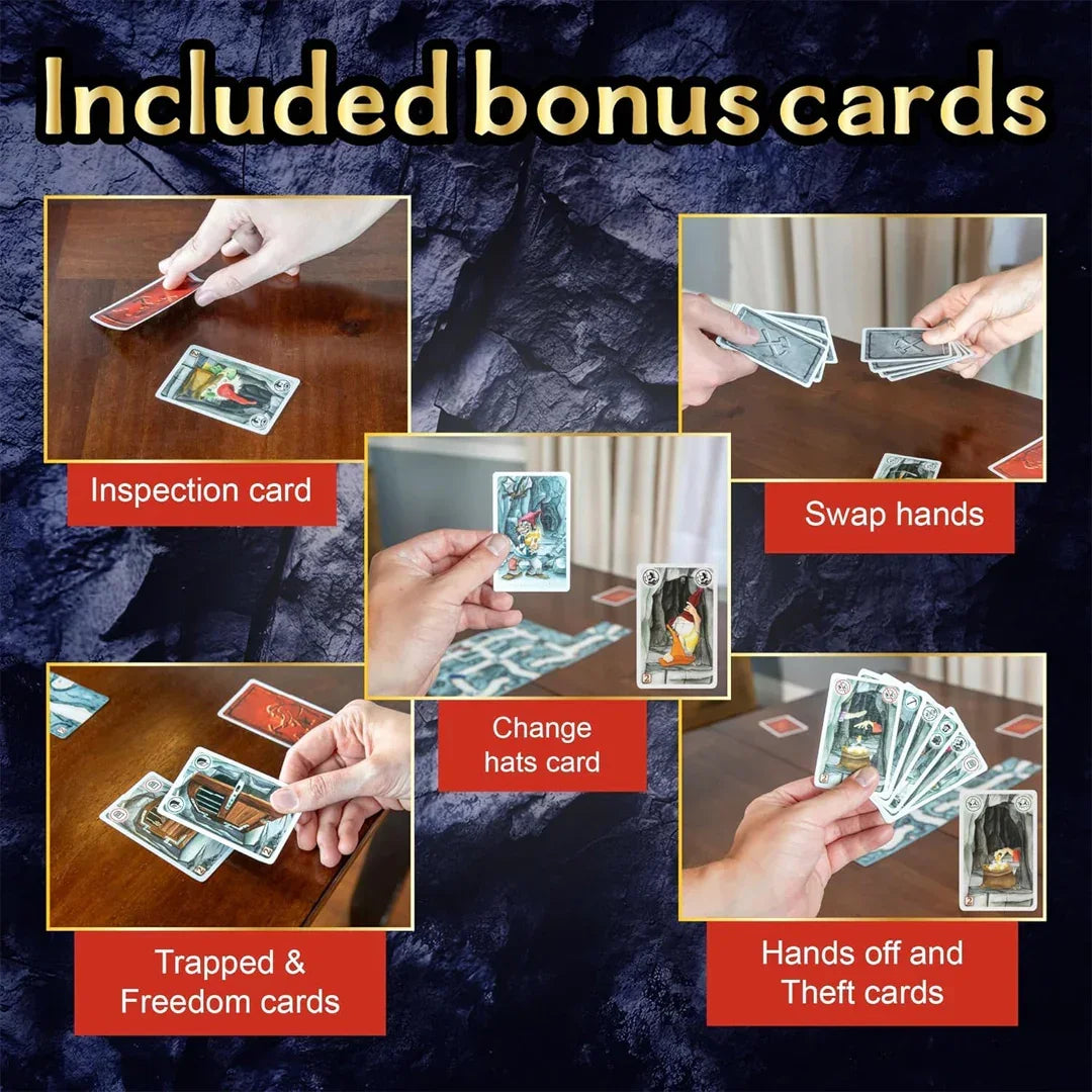 Saboteur 2 Card Game – Expansion Pack with New Roles, Actions & More Players - Jaiman Toys