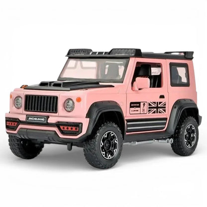 Joy Junction 1:24 Suzuki Jimny Off-Road Diecast Model – Openable Doors, Pull-Back Action Lights & Sound with 4 variation (JJ269)