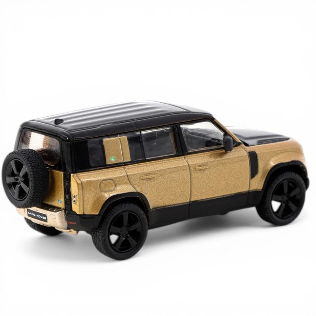 Tarmac Works GLOBAL64 1:64 Land Rover Defender 110 Brown Metallic Diecast Model Car – MiJo Exclusives Special Edition
