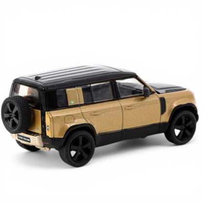 Tarmac Works GLOBAL64 1:64 Land Rover Defender 110 Brown Metallic Diecast Model Car – MiJo Exclusives Special Edition