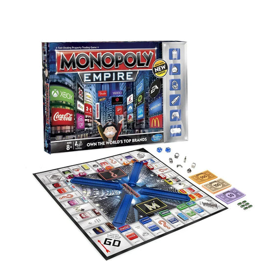 Monopoly: Empire Board Game - Own the world's top brands Age 8+( Rare Collectible Monopoly) - Jaiman Toys