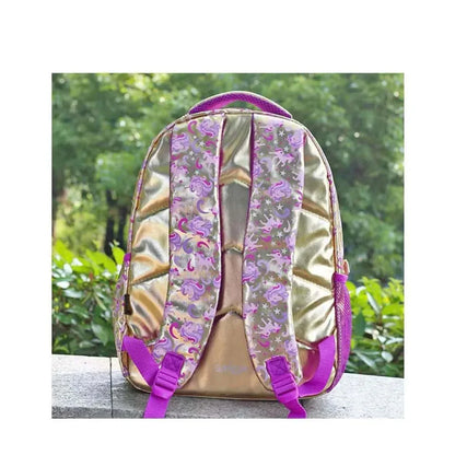 Smiggle School Bags Gold Unicorn School Backpack – Magical & Stylish for Girls - Jaiman Toys
