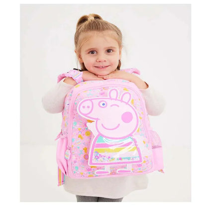 Smiggle School Bags: Peppa Pig Junior Character Backpack-Pink - Jaiman Toys