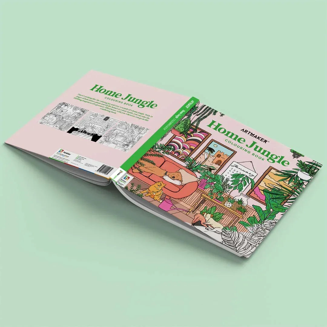 Art Maker Home Jungle Colouring Book - Jaiman Toys