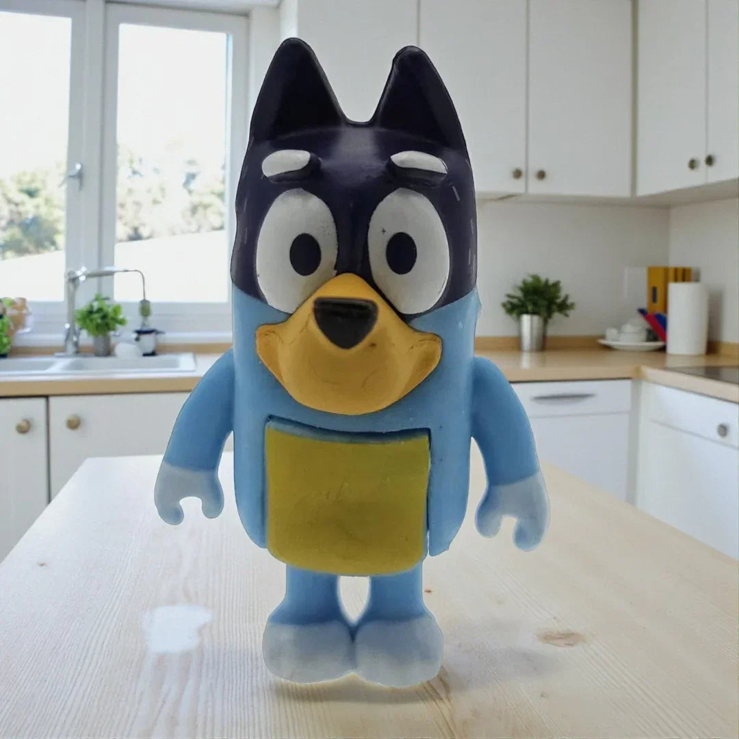 Bluey & Friends 4-Pack Figure Set – Chilli, Bluey, Bingo & Bandit | Official Collectible Toy Figures (3+ Years)