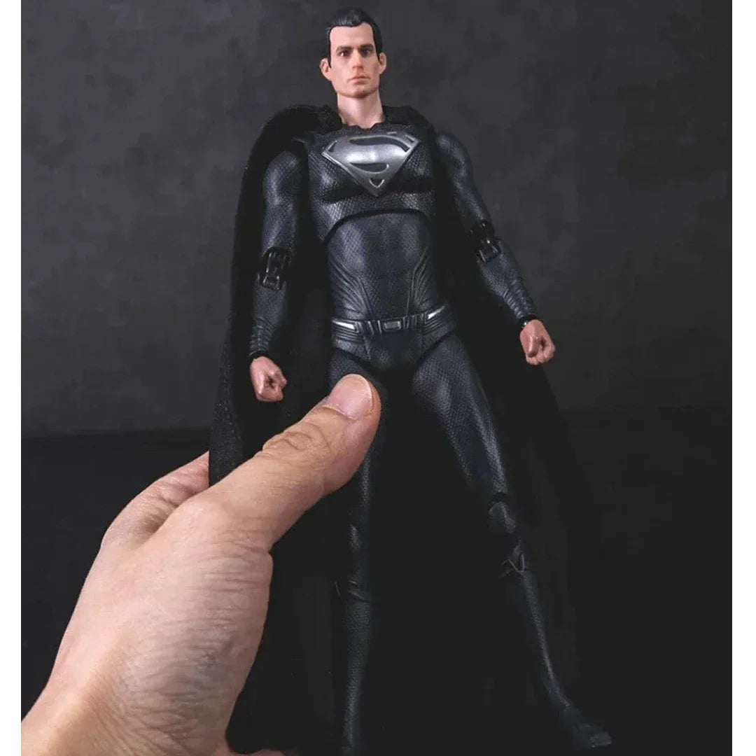 Fondjoy Superman Black Suit – Ultimate Action Figure | 1/9 Scale DC Justice League Collectible by Hand Joy - Jaiman Toys