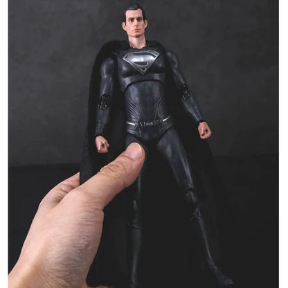Fondjoy Superman Black Suit – Ultimate Action Figure | 1/9 Scale DC Justice League Collectible by Hand Joy - Jaiman Toys