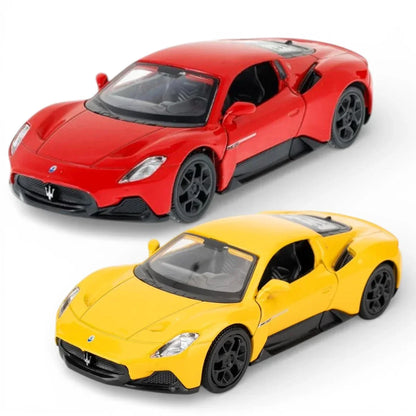 RMZ City 1:36 Maserati MC20 Die-Cast Car – Red | Openable Doors, Pull-Back Action