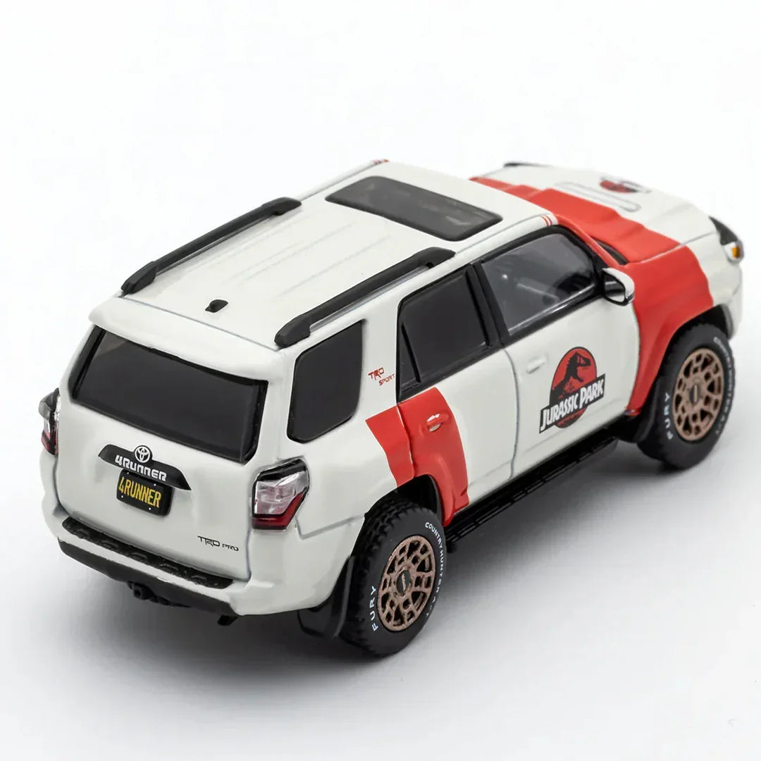 GCD Toyota 4Runner TRD PRO Jurassic Park Edition Diecast Car 1:64 Scale – Off-Road SUV Collector Model with Display Box