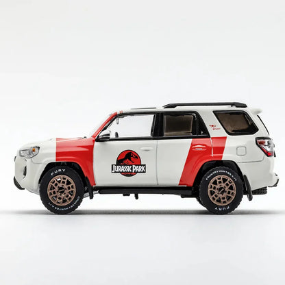 GCD Toyota 4Runner TRD PRO Jurassic Park Edition Diecast Car 1:64 Scale – Off-Road SUV Collector Model with Display Box