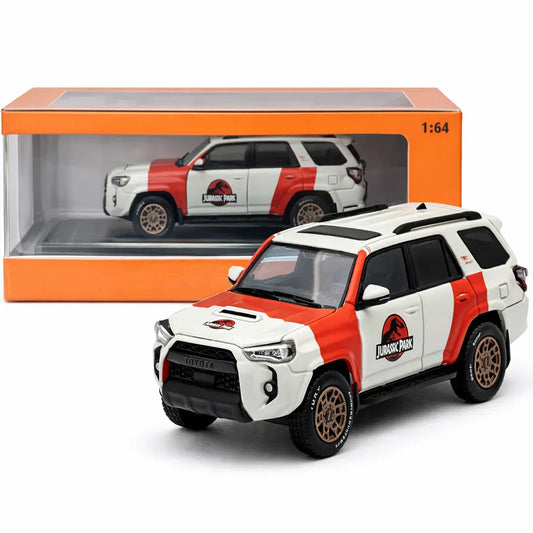 GCD Toyota 4Runner TRD PRO Jurassic Park Edition Diecast Car 1:64 Scale – Off-Road SUV Collector Model with Display Box