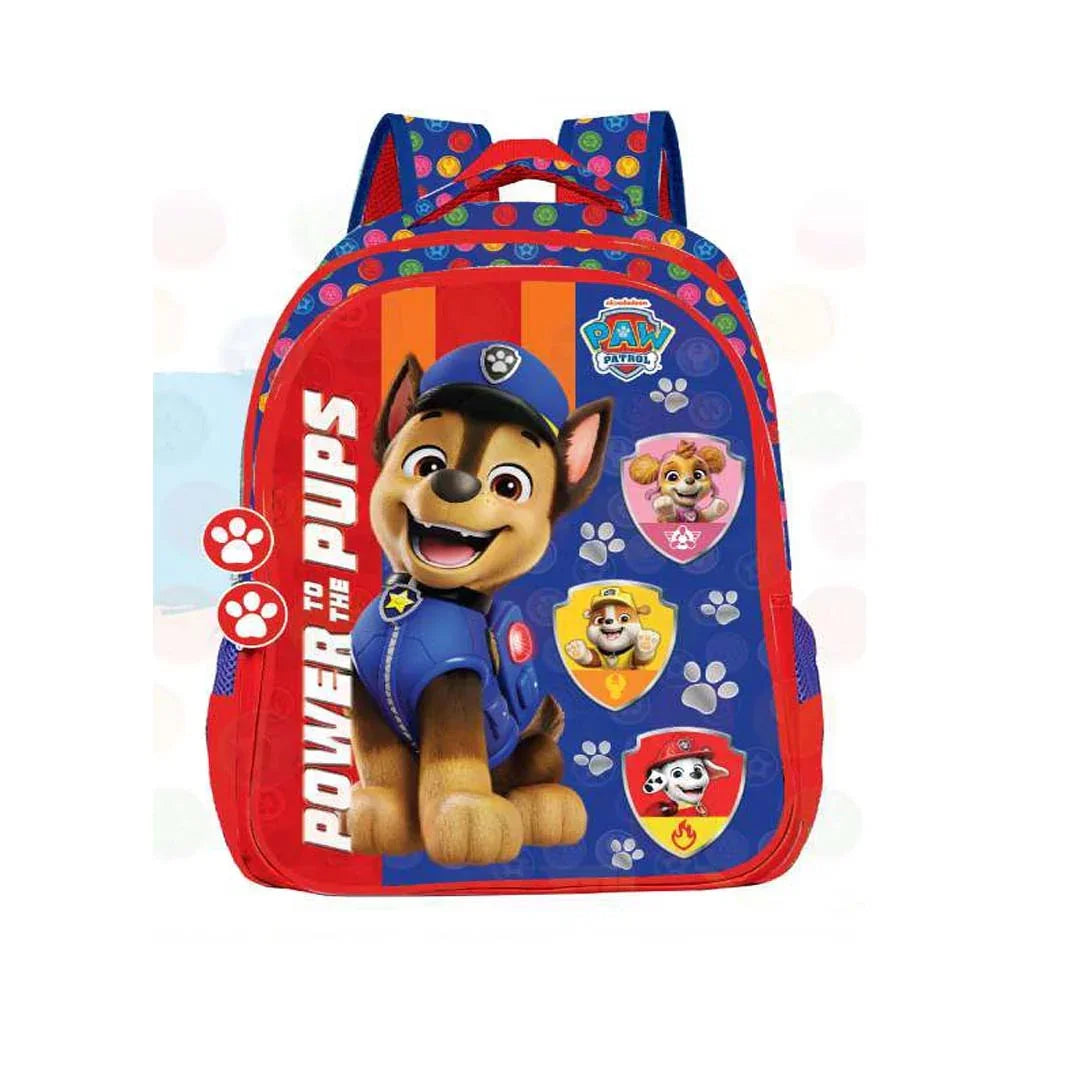 STRIDER Paw Patrol Power Pups Premium School Backpack Blue - 14 inches - Jaiman Toys