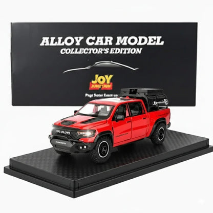 JOY JUNCTION 1:32 RAM Mammoth Pickup Truck Diecast Model – Alloy Metal Pullback Car with Openable Doors | Collector’s Edition