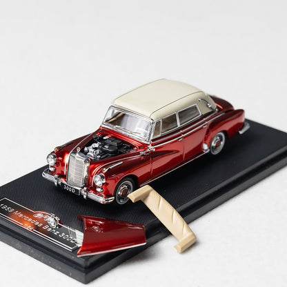 GFCC 1:64 1959 Mercedes-Benz 300D Convertible Diecast Car Model | Premium Classic Convertible Collectible Available in 6 Variants