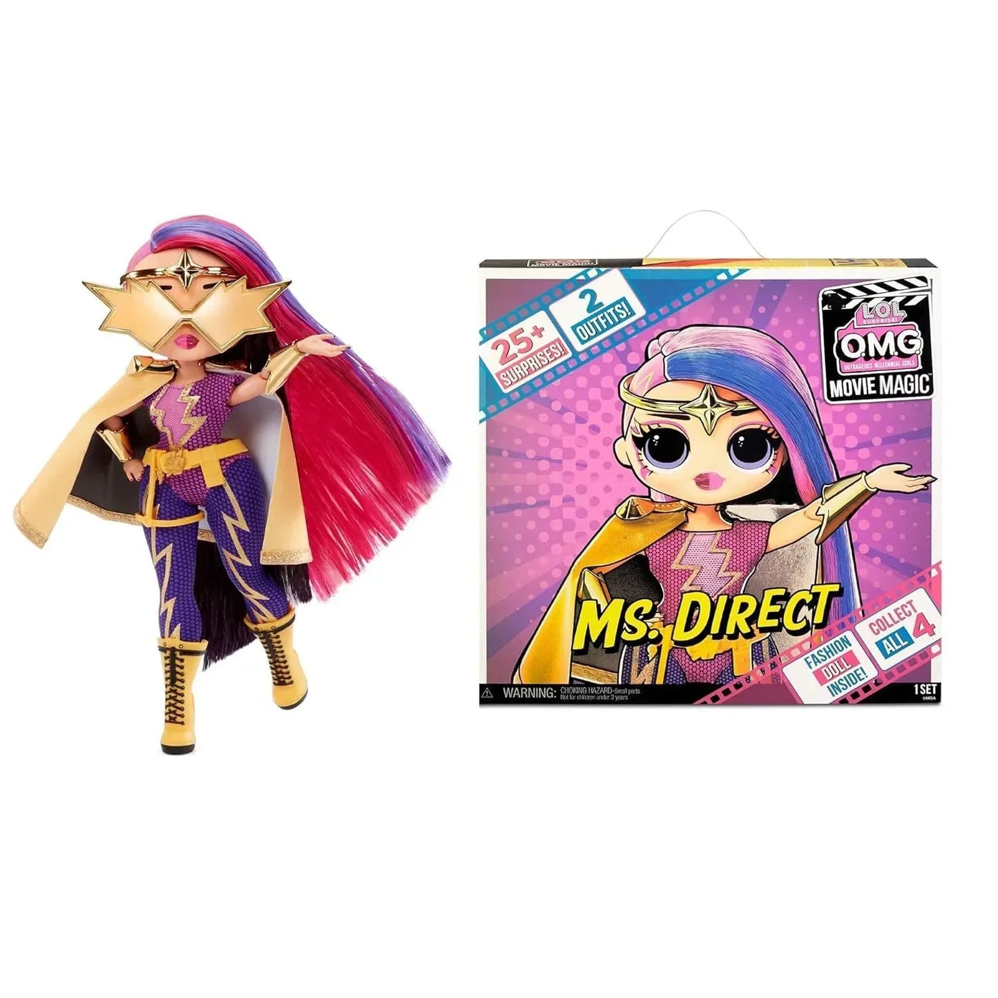 L.O.L. Surprise! OMG Movie Magic Ms. Direct Fashion Doll with 25 Surprises - Jaiman Toys
