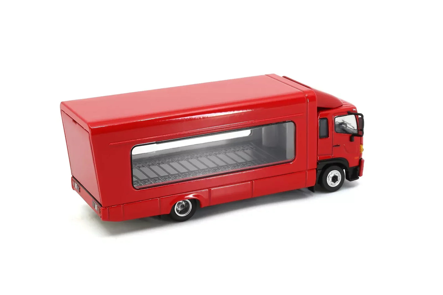 UNIQUE MODEL - Tiny City Die-cast Model Car - HINO500 Covered Vehicle Transporter (Red) - Jaiman Toys