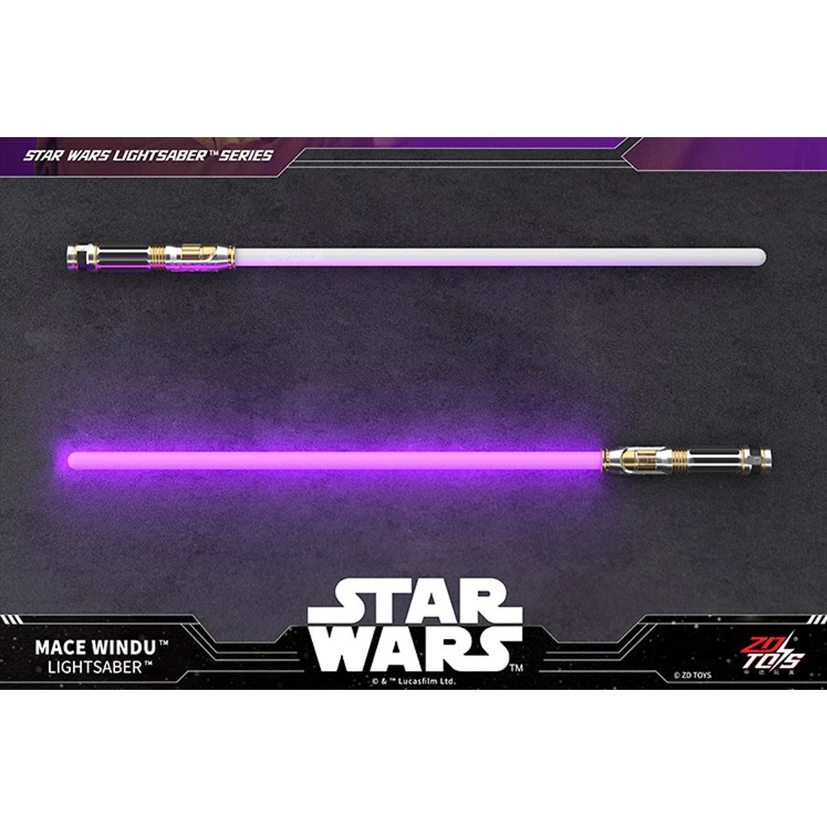 ZD Toys Star Wars Character Lightsaber | 100cm LED FX Lightsaber with Sound Effects | Electronic Roleplay Toy | Premium Collectible | Ages 14+