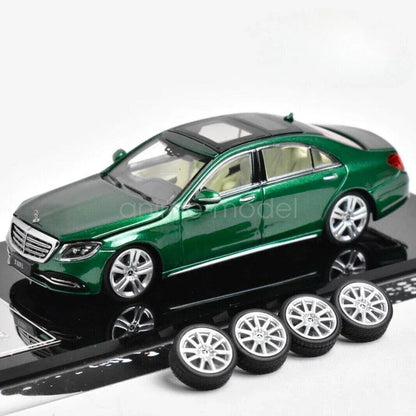 Glory Model 1:64 Mercedes-Benz S320L W222 Green Diecast Car | Luxury S-Class Scale Model