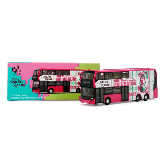 Tiny City 1:110 Enviro 500EV Electric Double-Decker Bus – Squid Game Season 2 Edition Die-Cast Model