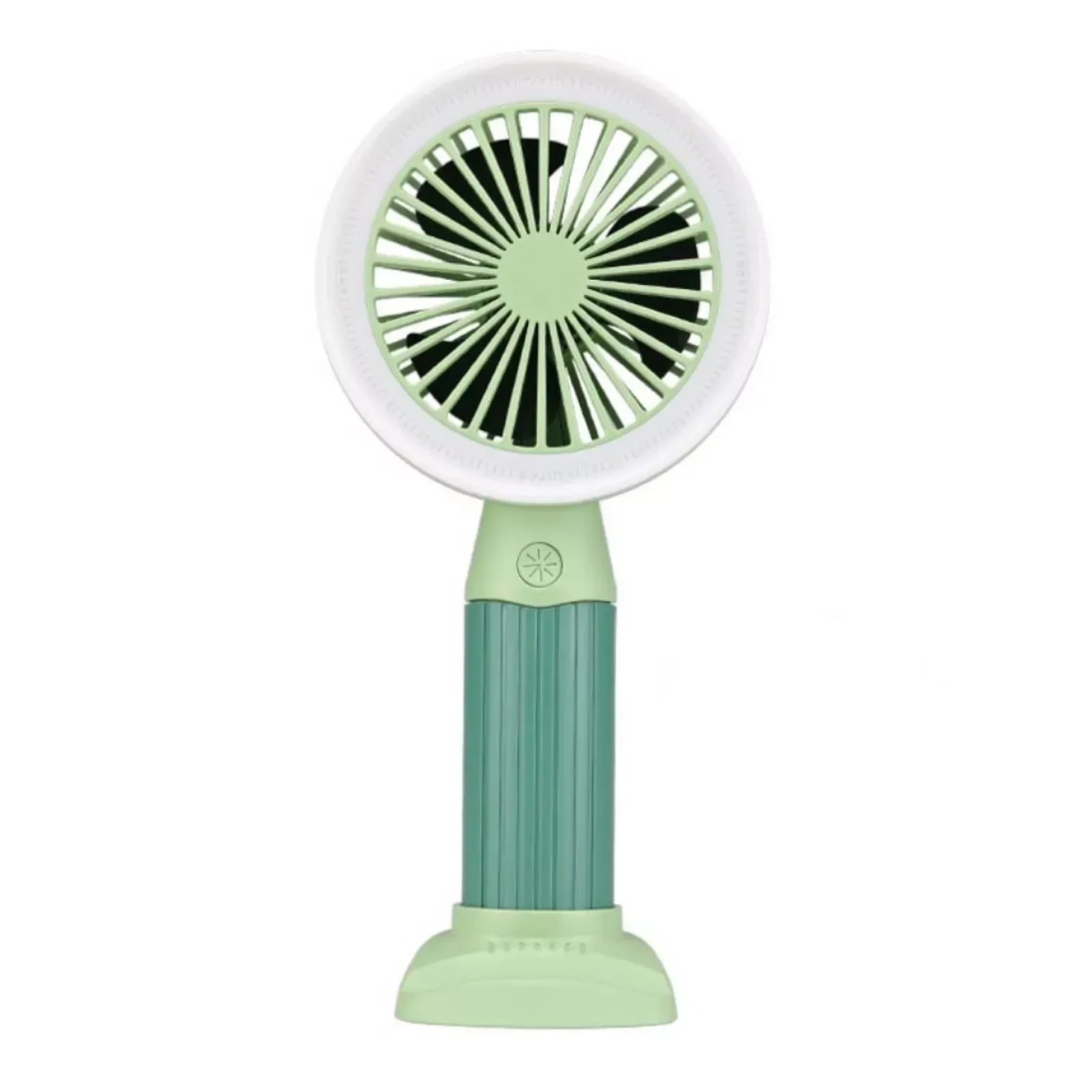 Fashion Lighting Fan Desktop Fan Mini Handheld Small Fan for Home, School USB Rechargeable & Portable Fan (Green) - Jaiman Toys