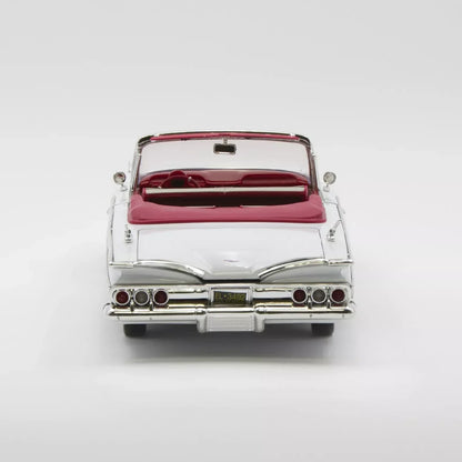 1960 Chevy Impala Convertible White 1:18 Diecast Car Model - Jaiman Toys