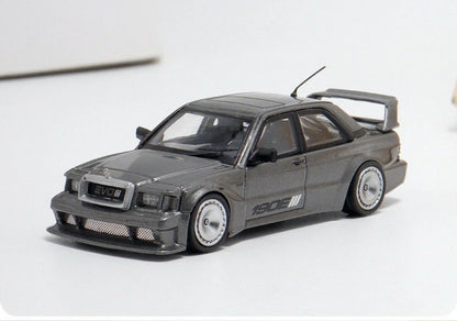 BSC 1/64 Scale Mercedes-Benz 190E EVO III Grey Diecast Car Model - Jaiman Toys