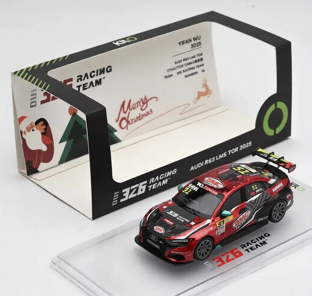 KILO 1:64 Works Audi RS3 LMS TCR 2021  Die-Cast Race Car | 4 Livery Versions | Official Licensed
