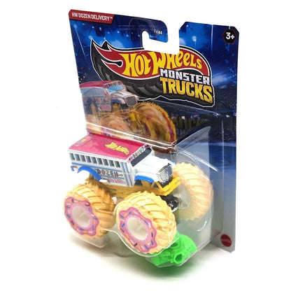 Hot Wheels Monster Trucks Dozen Delivery Die-Cast Monster Truck | Oversized Donut Wheels | 1:64 Scale Collectible Toy Vehicle for Kids & Collectors | Mattel