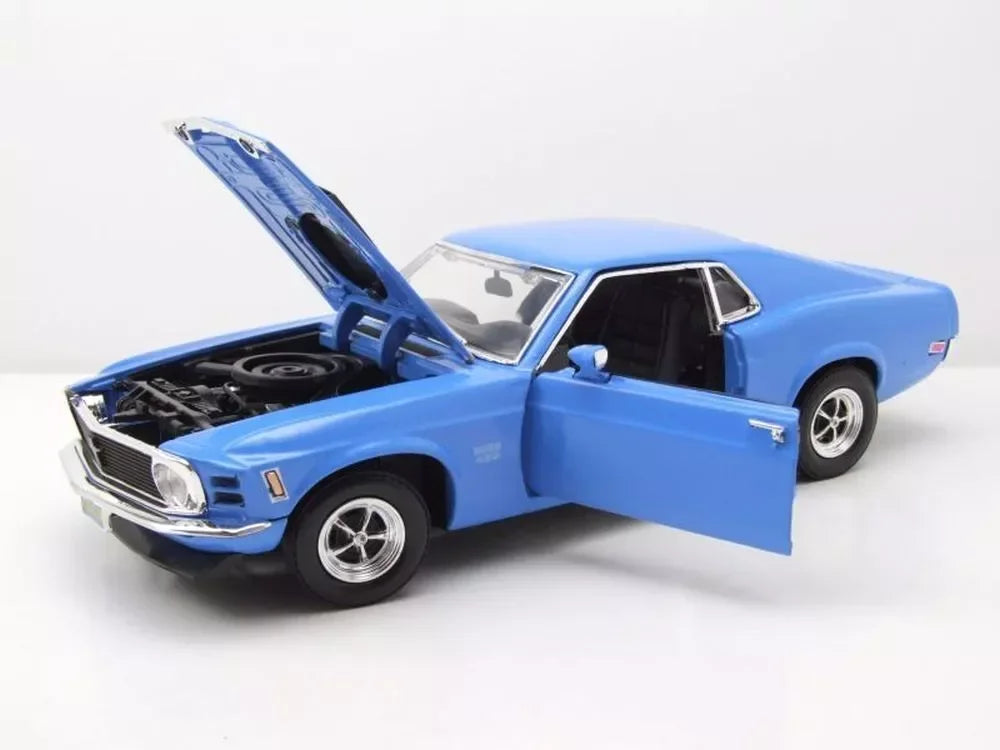 1970 Ford Mustang Boss 429 BLUE 1:18 Diecast Car Model - Jaiman Toys