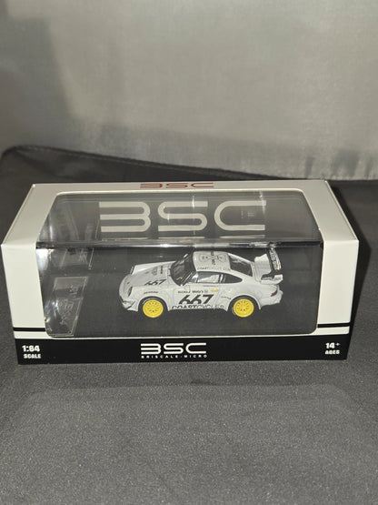 BSC 1:64 RWB 964 #667 White Die-Cast Model Car | Limited Edition Rauh-Welt Begriff Porsche 911 Collectiblee