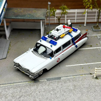 YS Model 1:64  Cadillac Miller-Meteor ECTO-1 – Ghostbusters Diecast Car