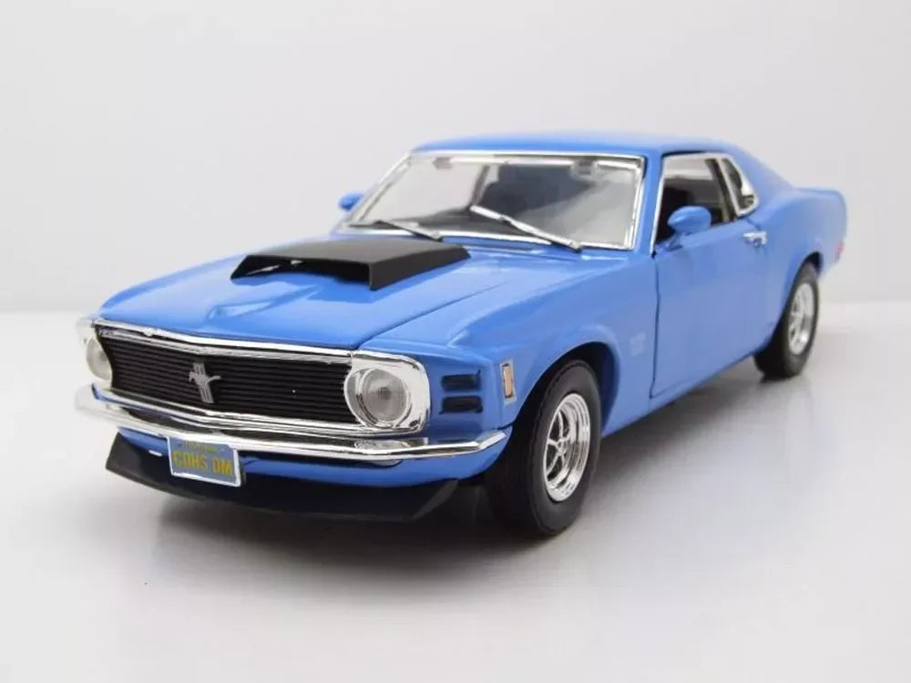 1970 Ford Mustang Boss 429 BLUE 1:18 Diecast Car Model - Jaiman Toys