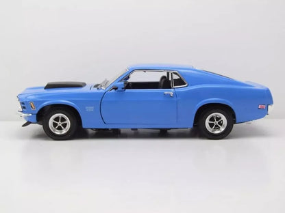 1970 Ford Mustang Boss 429 BLUE 1:18 Diecast Car Model - Jaiman Toys