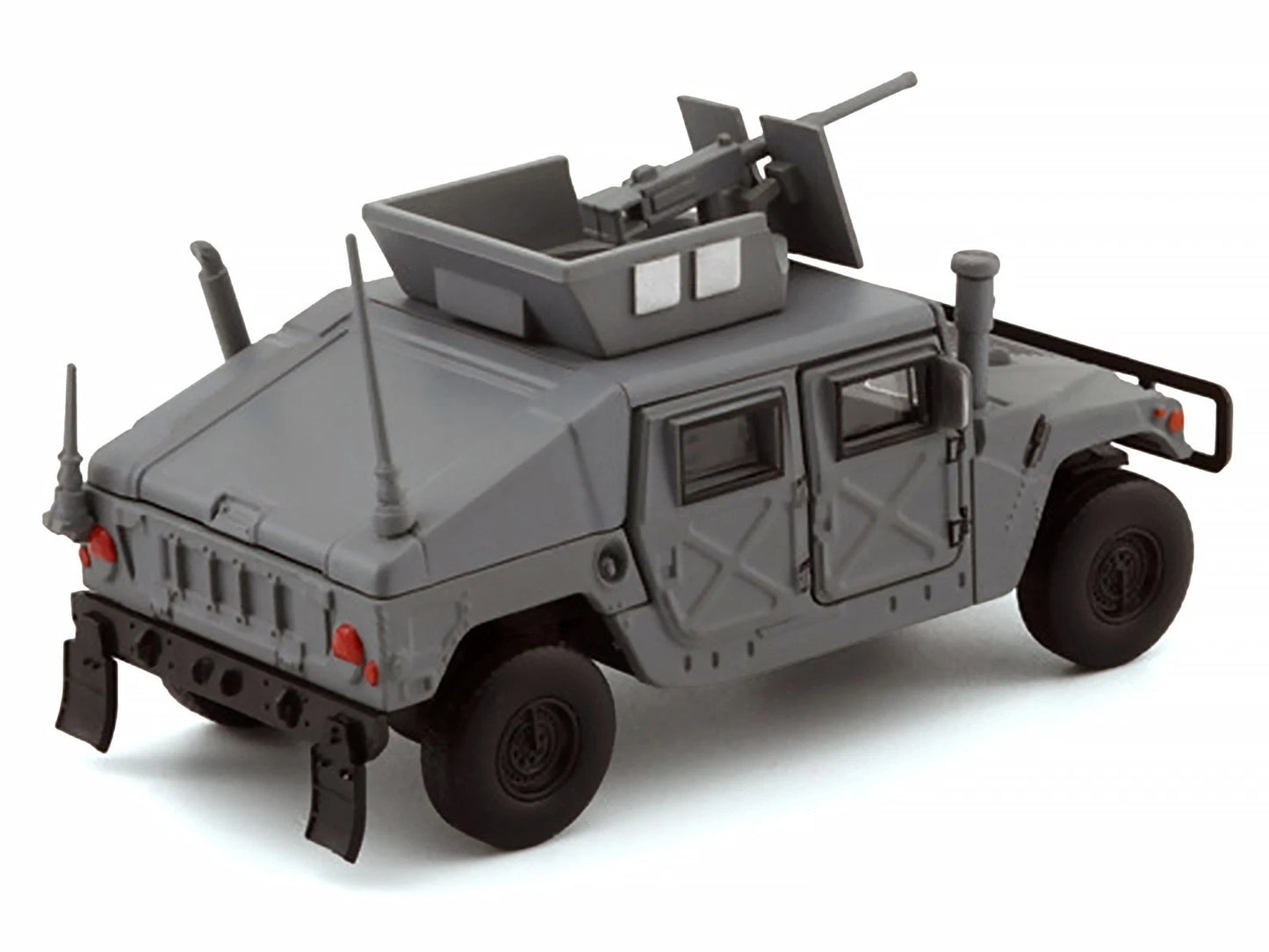 BM Creations 1:64 HUMVEE 4-CT Military Vehicle Matte Gray Diecast Model | Opening Doors | 64B0461