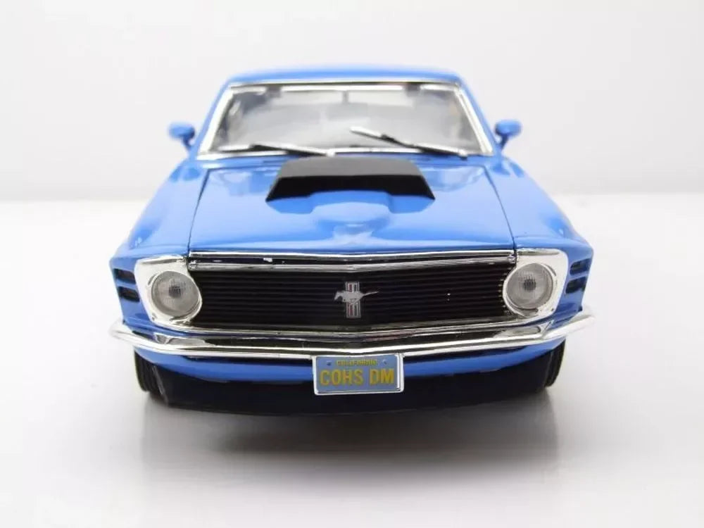 1970 Ford Mustang Boss 429 BLUE 1:18 Diecast Car Model - Jaiman Toys