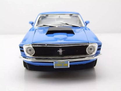 1970 Ford Mustang Boss 429 BLUE 1:18 Diecast Car Model - Jaiman Toys