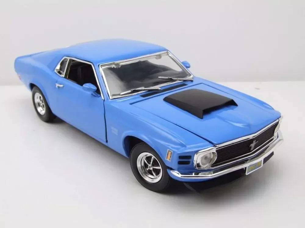 1970 Ford Mustang Boss 429 BLUE 1:18 Diecast Car Model - Jaiman Toys
