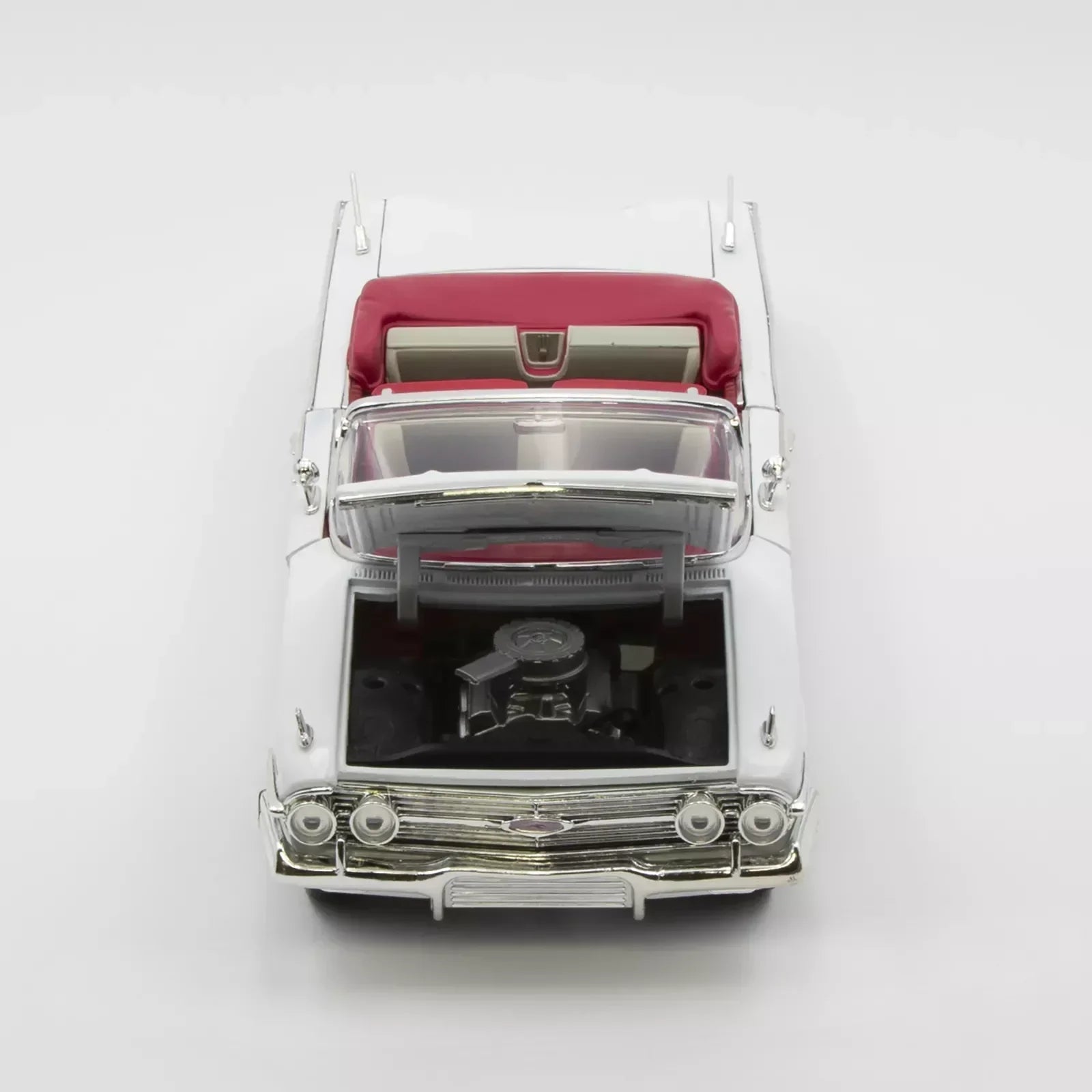 1960 Chevy Impala Convertible White 1:18 Diecast Car Model - Jaiman Toys